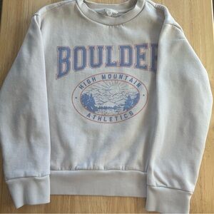 Boulder Athletics Kids Cream Sweatshirt